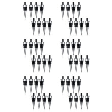 48 Pièces en Métal Liège Blanc Bouchon de Vin Kit Réutilisable Bouchon de Vin Insérer Ensemble Matériel pour Mariage Vin Fête Barre Tournant