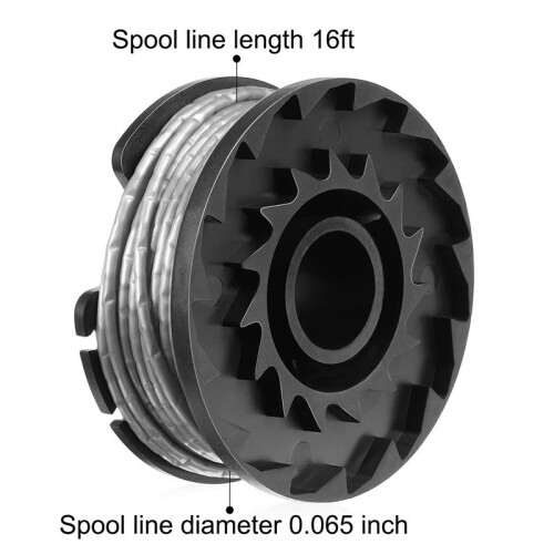F016800385 Replacement Auto Feed Spool  String Trimmer Lawn Mower Thread Spool for  EasyGrassCut(20Spool+4Cap) 2