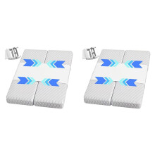 2X Bed Bridge Twin to King,Long Bed Converter with Metal Button and Fixing Straps.Split King Filler