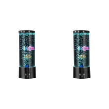 2X Lampe à Bulles RVB pour Aquarium avec Télécommande, Lampe à Lave, Lumière D'Ambiance Colorée pour la Décoration de la Maison