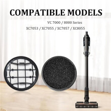 8 Pack HEPA Replacement Filter for VC 7000 8000 Series XC7053 XC7055 XC7057 Robot Vacuum Cleaner Accessories