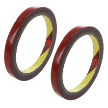 2X Strong Permanent Double Sided Super Sticky Foam Tape Roll For Vehicle Car, Red 10MM x