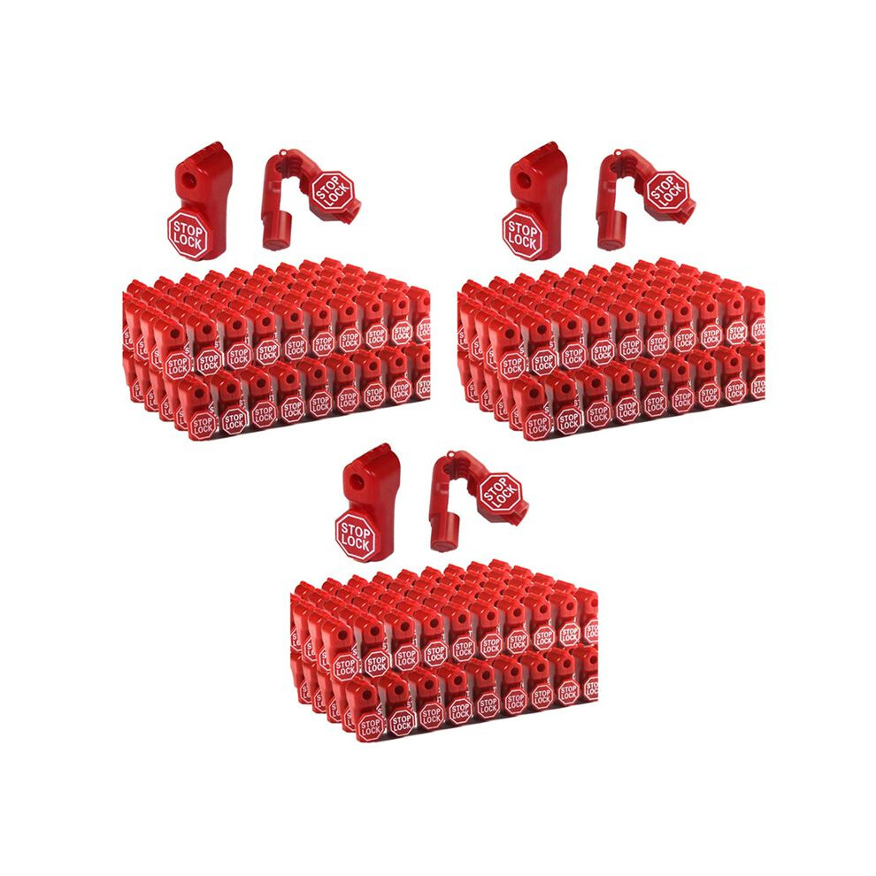 Peg Hook Lock Stop Lock 300 Pieces Plastic Red Stop Lock Anti-Theft Lock Retail Pin Hook Safety Display Hook Lock 4712400180157