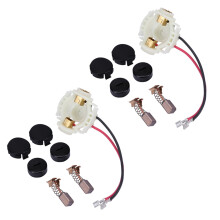 2X Carbon Brush+Caps+Cap Covers+Brush Holder Set for 638921-2 638448-2 CB430 BGA450 BGA452 BJS160 BJS161