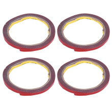 4X Starke Dauerhafte Doppelseitige Super Klebrige Schaum-Bandrolle für Fahrzeug-Auto, Rotes 6mm x