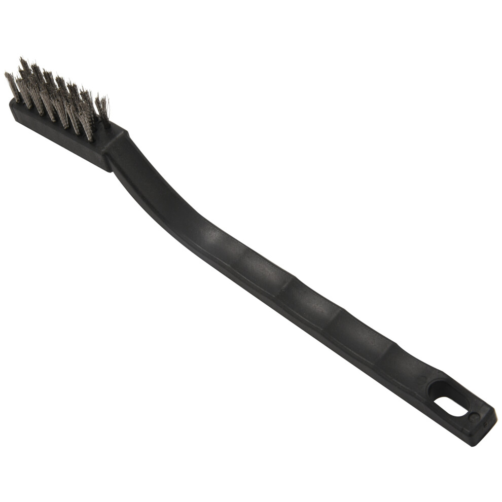 40 Pieces Handle Stainless Steel Wire Bristles Brush Set For Cleaning Welding Slag, Stain And Rust (Silvery) 6031406140704
