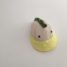 (Yellow)Dinosaur Kids Summer Hat With Soft Peak And Uv Blocker For Toddler Protection