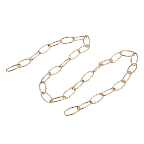 3pezzi 1M Catena Resistente per Lampada A Sospensione Vintage Lampadario, Oro Francese 2