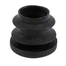 30Pcs Schwarz Plastic Blanking Endkappe Round Tube Insert Pipe Bung 16mm