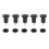 High Profile Bell Glides Replacement for Office Chair Without Wheels & Bar Stool, Fixed Stationary Caster Glide, 10-Pack 2