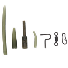Conjunto de acessórios de pesca com girador de linha, grampos fixos de alta resiliência e clipe de retenção com parede interna lisa para
