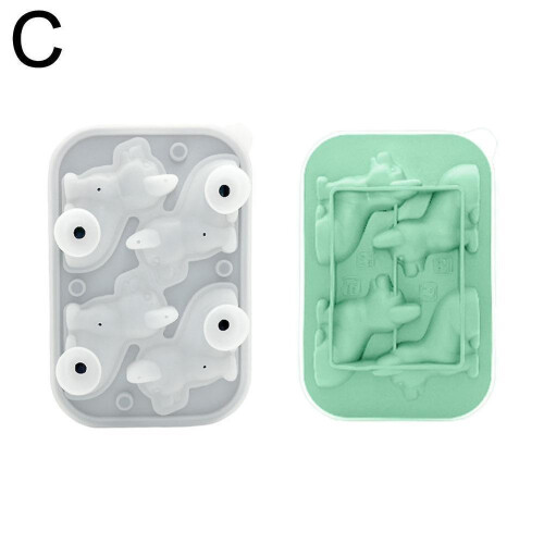 (Blue) DIY Pet Ice Making Mold, Easy to Release, Ice Maker, Soft and Not Easily Damaged