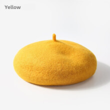 (Color D)Childrens Wool Beret Hat With Casual Style And Soft Material Autumn Use Seasonal