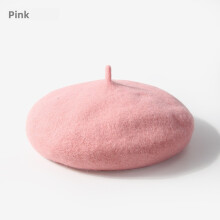 (Color A)Childrens Wool Beret Hat With Casual Style And Soft Material Autumn Use Seasonal