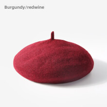 (Color F)Childrens Wool Beret Hat With Casual Style And Soft Material Autumn Use Seasonal