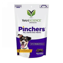 Vetriscience Laboratories Pinchers Pill Hiding Dog Treats Chicken, 45 Count