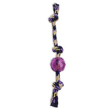 Mammoth Pet Products Braidys Tug with TPR Ball Dog Toy, Assorted, 1 Each/20 in, Large
