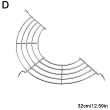 Kitchen Stainless Steel Semi-circular Oil Drain Rack Fried Food Oil Drip Filter