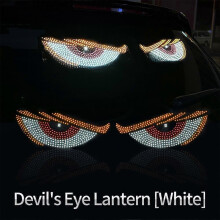 (1500ml) Dynamic Devil Eye Light Lamp LED Car Eye Light Truck for Cars Window