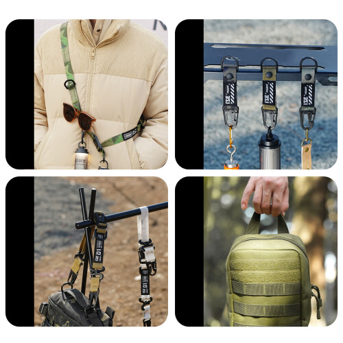 Camouflage Webbings Without Elastics-dark night camouflag 1M 1