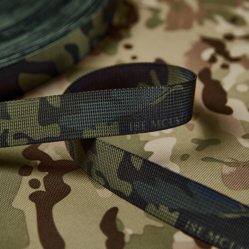 Camouflage Elastics High Stretch Durability-snow camouflage 1M 1