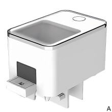(Red) WiFi Intelligent Timing Automatic Feeder 100/250/350ML Fish Feeder APP Control