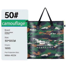 (Camouflage, 49.5cm) Portable Multifunctional Fishing Bag with 90kg Capacity for Outdoor Angling and Tackle Storage
