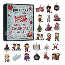 Detroit Red Wings 100th Anniversary Advent Calendar with Blind Boxes, Celebrating Hockey History for Christmas