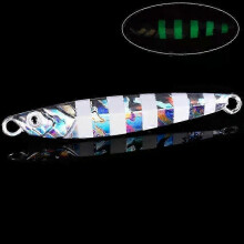 (H2-without hooks,10G)Metal Cast Jig Spoon Lures for Sea Bass Fishing - Various Weights from 7g to 40g, Ideal for UK Shore Casting
