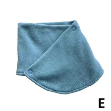 (1PCS,Blue)New Double Layer Warm Neckband New Women Plush Scarves Neck Warm Autumn Winter