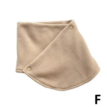 (2PCS,Khaki)New Double Layer Warm Neckband New Women Plush Scarves Neck Warm Autumn Winter