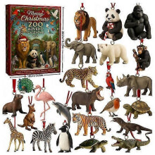 2025 Zoo Happy Christmas Blind Box - Acrylic Pendant Tree Decor for UK Holiday Cheer