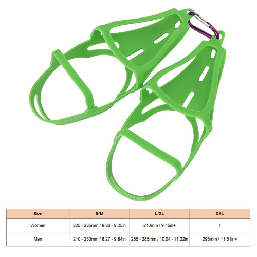 Double Backpack Shoe Holster - Silicone Clips L/XL 1
