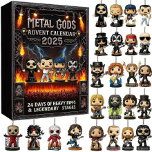 Rock Legend Advent Calendar 2025 with Surprise Blind Boxes for Daily Countdown to Christmas Fun