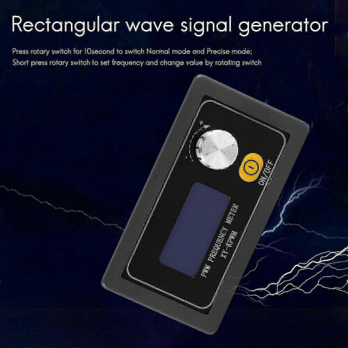Precision Square Wave Signal Generator Module with LCD Display, Adjustable 1Hz to 150kHz 2