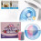 (1 boxes) Rose double effect toilet cleaning block cleaning agent double color deodorant 3