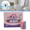 (1 boxes) Rose double effect toilet cleaning block cleaning agent double color deodorant 4