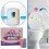 (1 boxes) Rose double effect toilet cleaning block cleaning agent double color deodorant 5