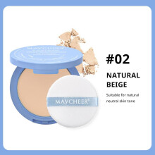 (B)Silk Soft Mist Powder Cake Long-lasting Waterproof Powder Press Powder Smooth