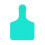 Y-Tex Blank Calf Y-Tag Ear Tags Turquoise 25's, 1 Count 1