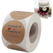 500-Pack 2-Inch Round Jam and Jelly Jar Labels with Writing Lines for Homemade Preserves in the UK