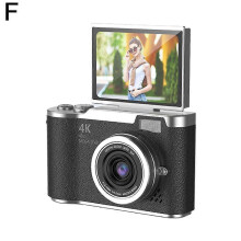 (Black) 4K Digital Camera 48MP Kid Camera Autofocus Vlogging Camera 2.4inches