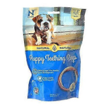 N-Bone Puppy Teething Ring - Chicken Flavor, 3.5" Diameter 1 Pack of 6 Rings