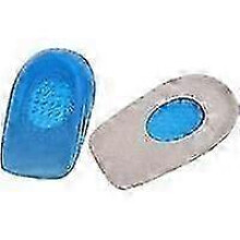 2 Pairs of Silicone Heel Cup Pads for Plantar Fasciitis Relief - Gel Cushions for UK Comfort and Pain Management
