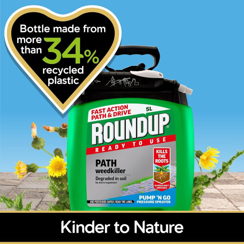 Roundup Path & Drive Weed Control 5L | Pump N Go Ready Spray 1