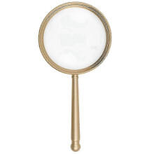 10X Handheld Magnifying Glass with Large Lens and Metal Handle for Reading and Hobbies