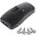 CE-certified black push button double control switch for UK table and floor lamps, sold singly. 1