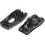 CE-certified black push button double control switch for UK table and floor lamps, sold singly. 5