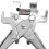 2X Locksmith Dismounting Pin Flip Key Vice Remover Flip Key Fixing Tool Folding Key Split Pin Folding Key 6