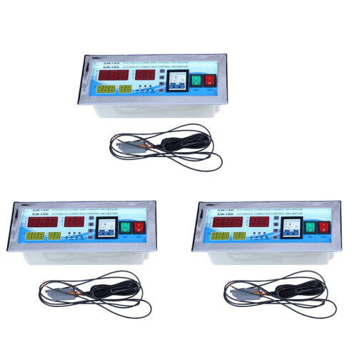 3X XM-18D Automatic Egg Incubator Controller Digital LED Temperature Controller Temperature Humidity Sensors 220V
